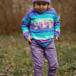 Bio Sommersweat - Tigerlilly - Blockstreifen Lilla – Bild 8