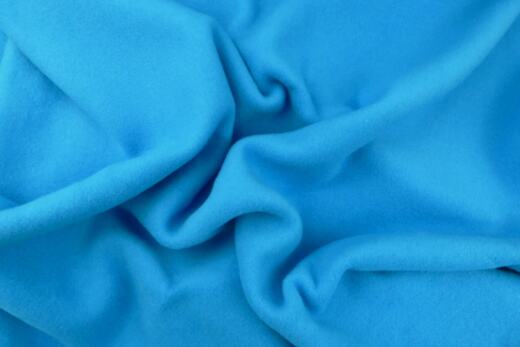 Bio Baumwollfleece - Tigerlilly - lichtblau