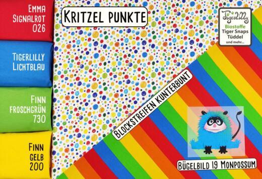 Biojersey - Tigerlilly - Kritzel Punkte