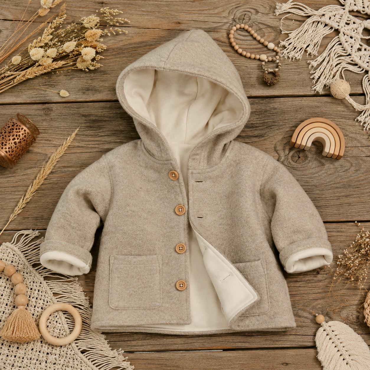 Kuschelwalk - beige meliert – Bild 2