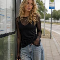 Netzfutter Mesh - schwarz – Bild 4