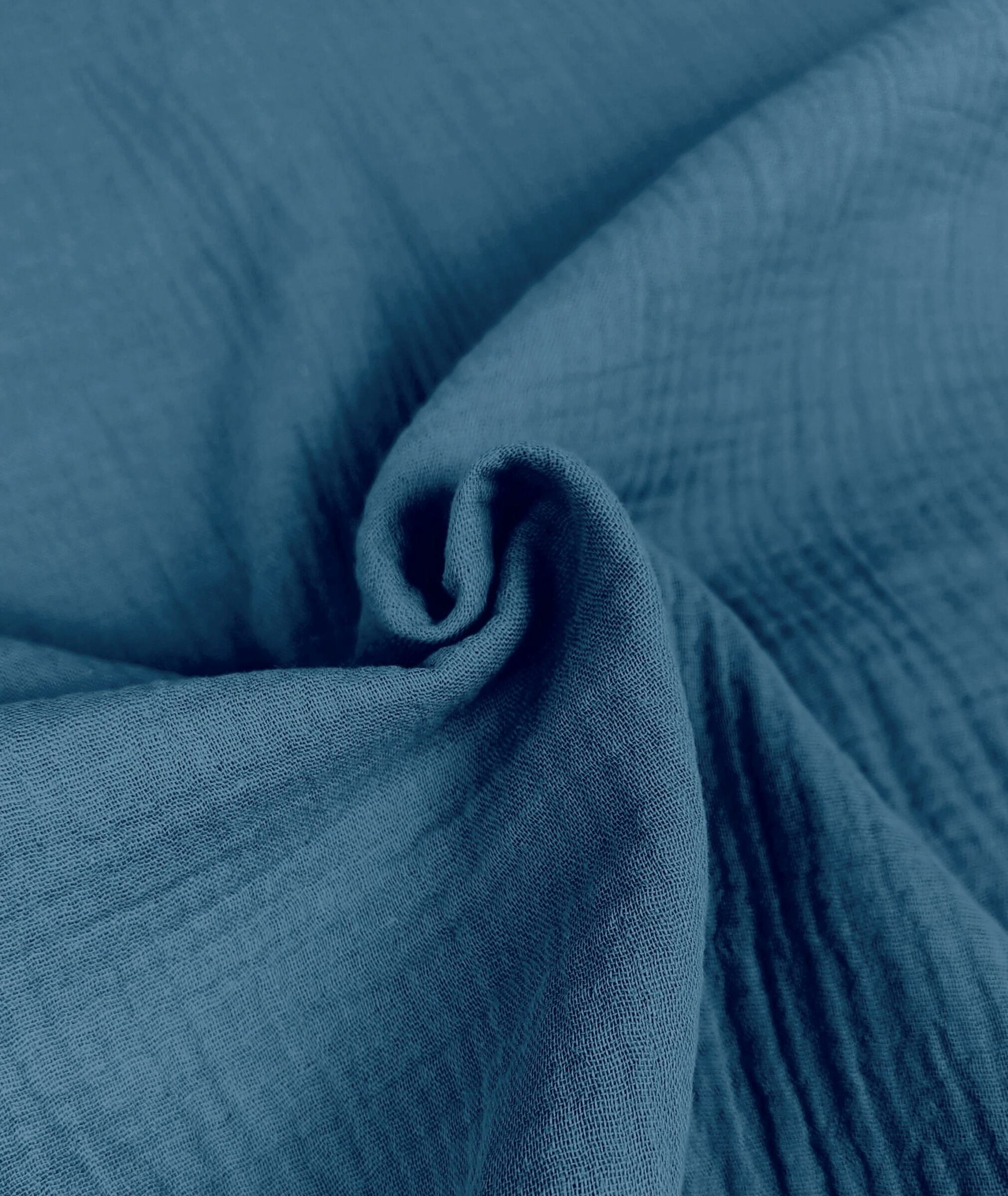 Bio Musselin - jeansblau 012 – Bild 1