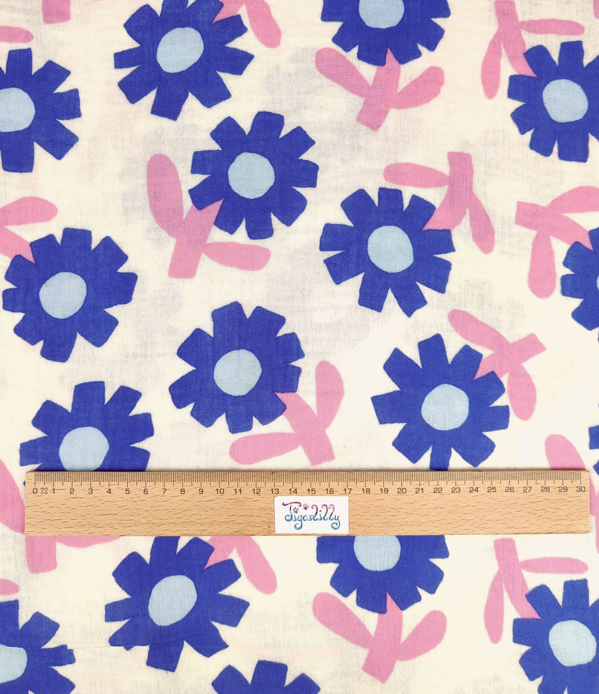Bio Musselin - Retroblumen – Bild 3