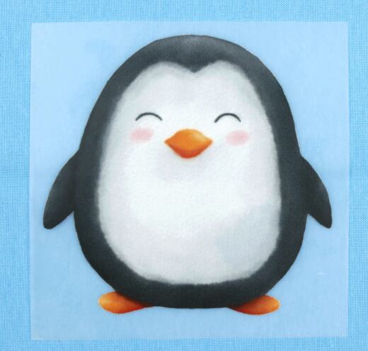 DTF Bügelbild I14 - Pinguin (ca. 10,5 x 10cm)