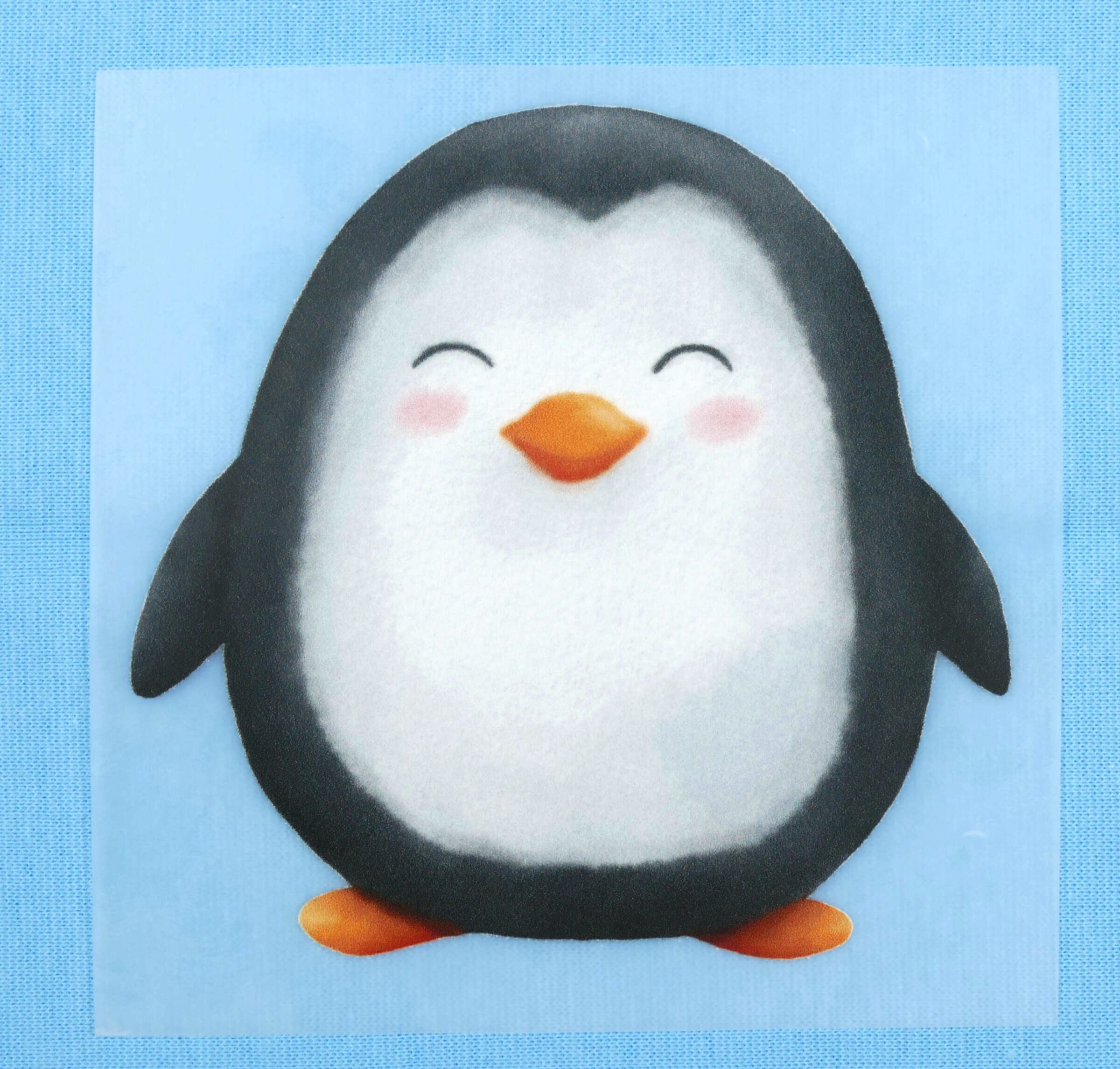 DTF Bügelbild I14 - Pinguin (ca. 10,5 x 10cm) – Bild 1