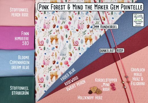 Biojersey - Tigerlilly - Pink Forest