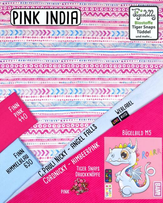 Biojersey - Tigerlilly - Pink India