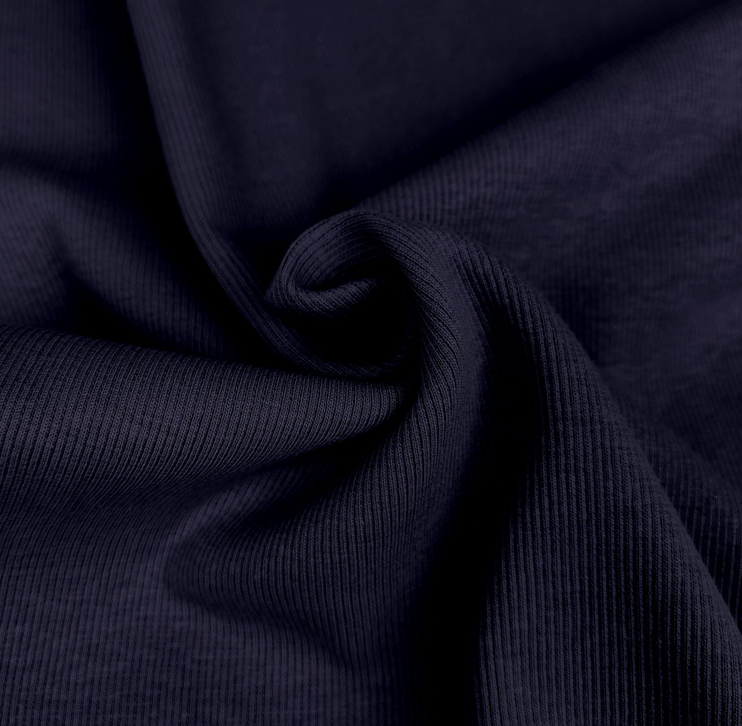Bio Rippbündchen Sarah - dark blue – Bild 1