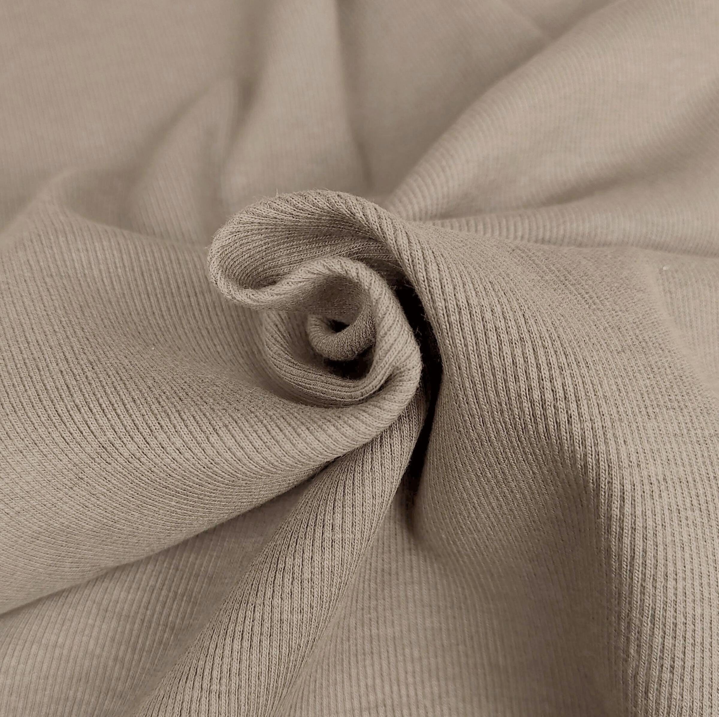 Bio Rippbündchen Sarah - frost grey – Bild 1