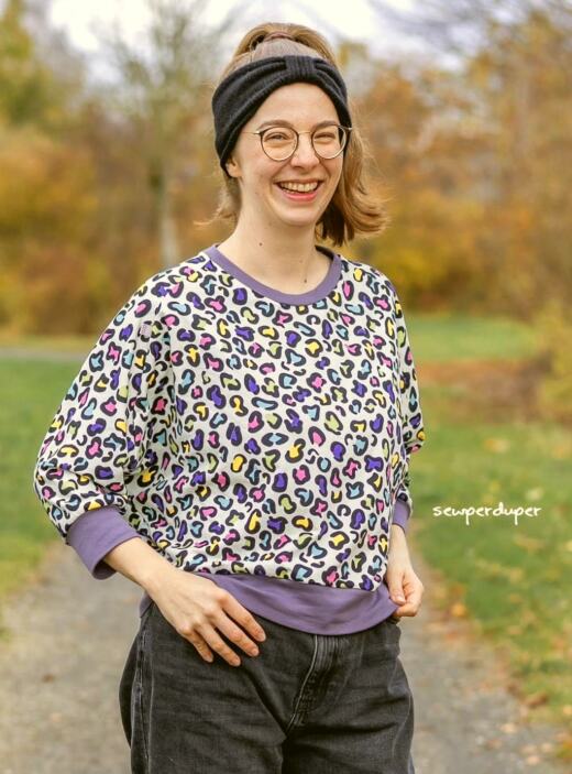Bio Sommersweat - Tigerlilly - Leoliebe bunt