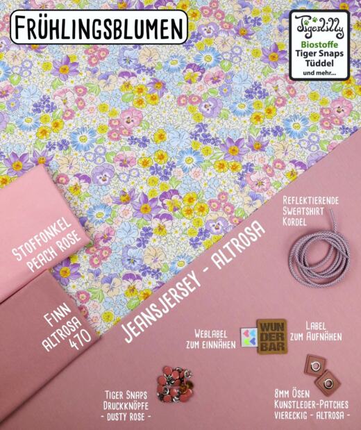 Biojersey - Tigerlilly - Frühlingsblumen