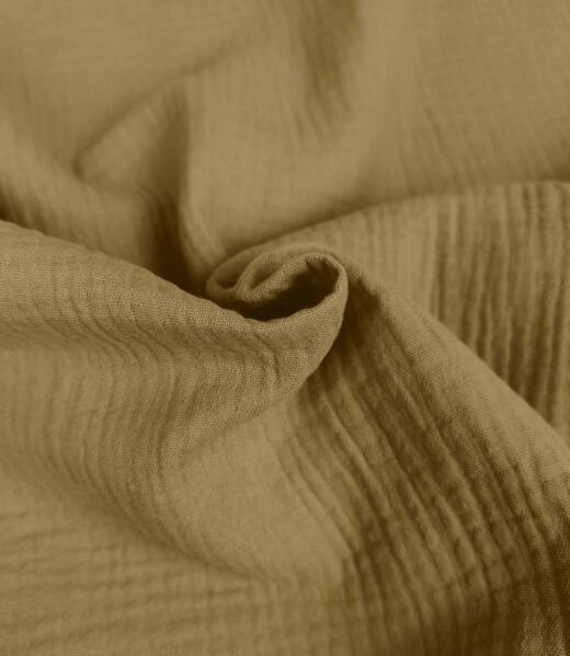 Bio Musselin - dunkles beige 009