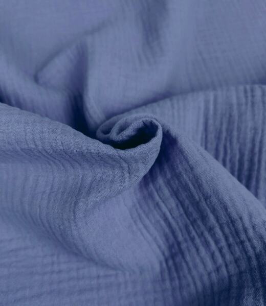 Bio Musselin - dusty blue 078