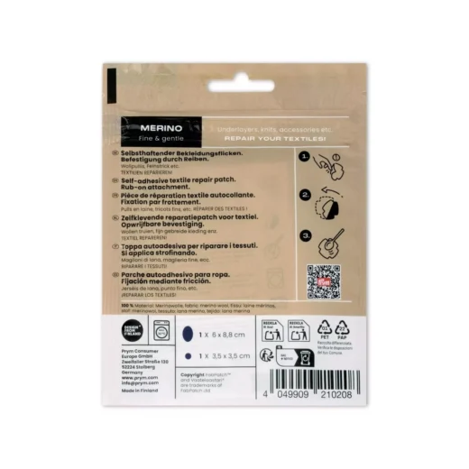 Prym FabPatch MERINO Rub-on Patch (921 020) - marine