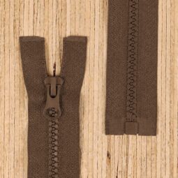 Jacken Reißverschluss teilbar 75cm - braun (Abverkauf)