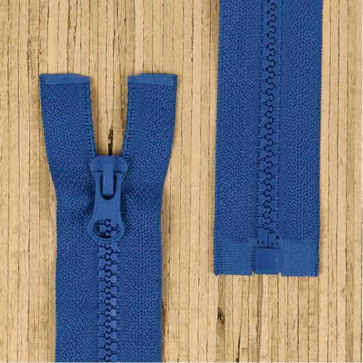 Jacken Reißverschluss teilbar 65cm - blau (Abverkauf)