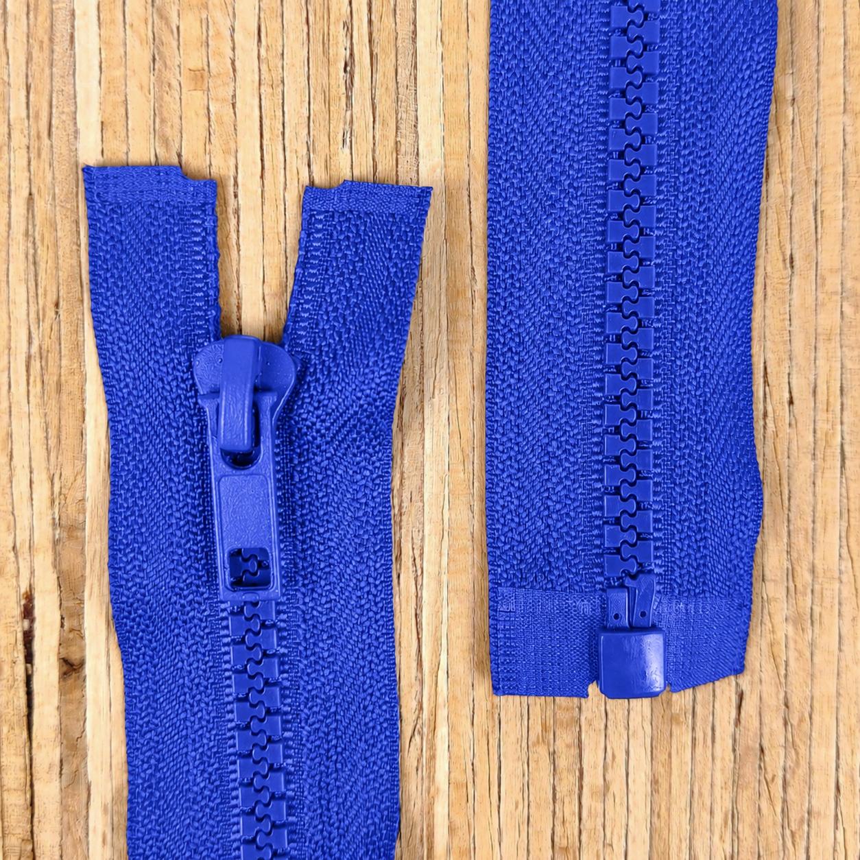 Jacken Reißverschluss teilbar 50cm - blau (Abverkauf) – Bild 1