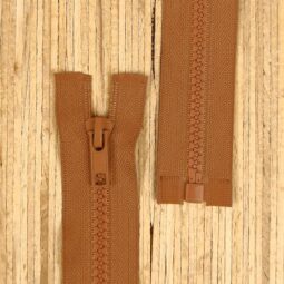 Jacken Reißverschluss teilbar 60cm - fuchsbraun (Abverkauf)