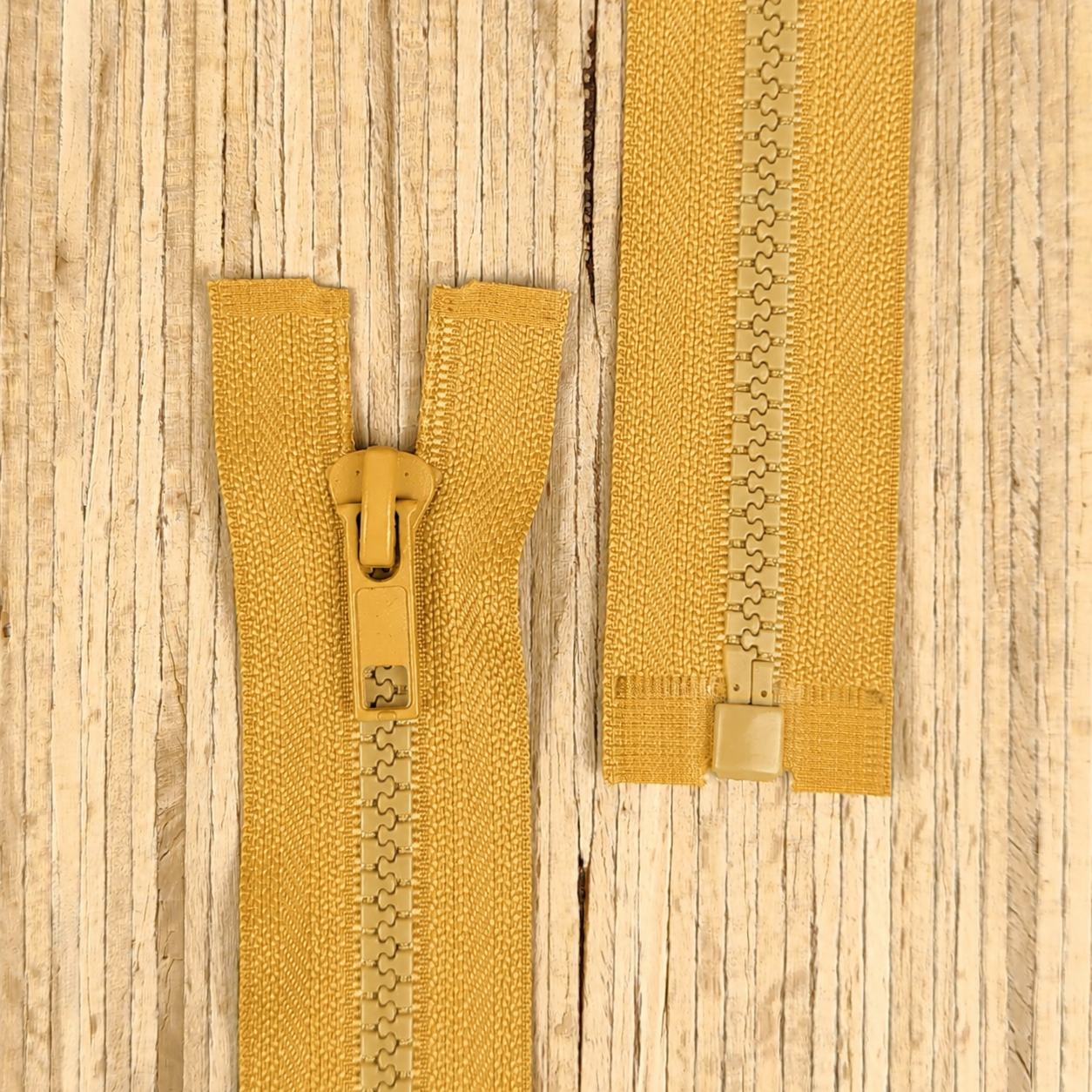 Jacken Reißverschluss teilbar 65cm - golden ochre 123 – Bild 1