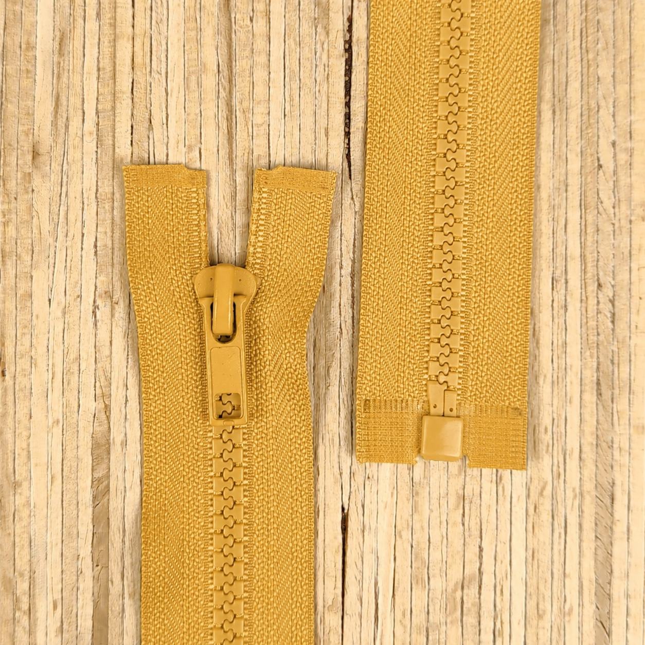 Jacken Reißverschluss teilbar 55cm - golden ochre 123 – Bild 1