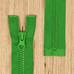 Jacken Reißverschluss teilbar 60cm - grün (Abverkauf)