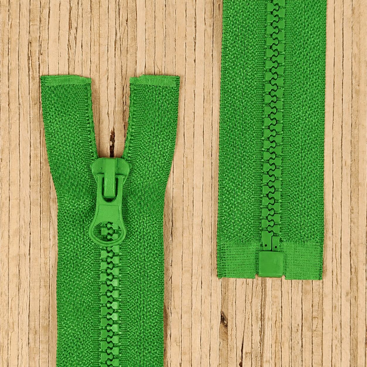 Jacken Reißverschluss teilbar 70cm - grün (Abverkauf) – Bild 1