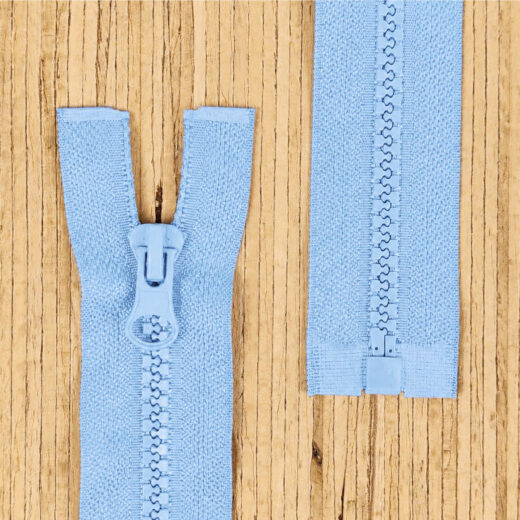 Jacken Reißverschluss teilbar 65cm - hellblau (Abverkauf)