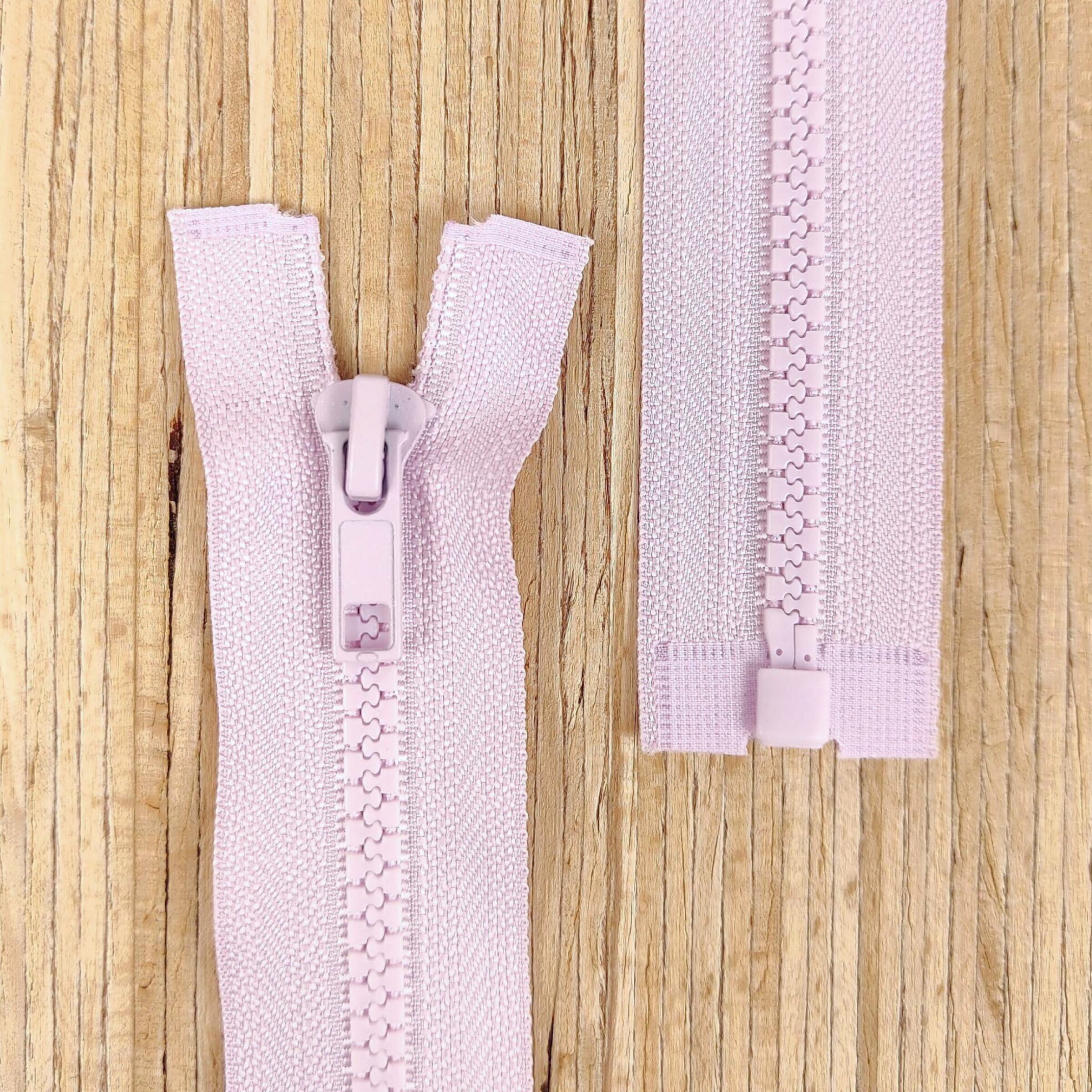 Jacken Reißverschluss teilbar 45cm - helles lavendel 165 – Bild 1