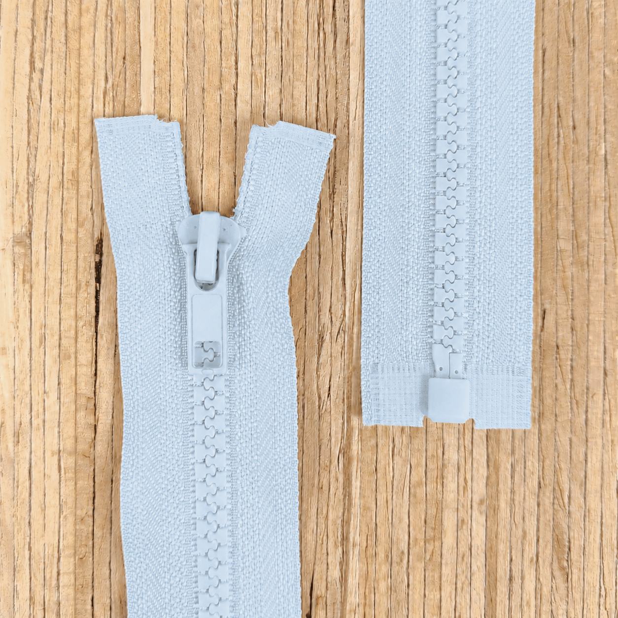 Jacken Reißverschluss teilbar 50cm - himmelblau 185 – Bild 1