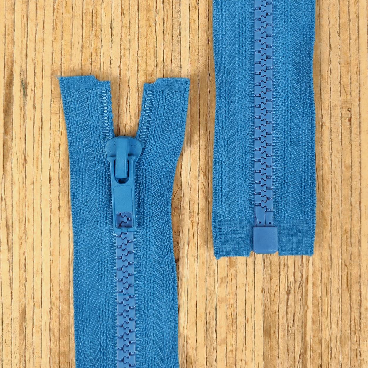 Jacken Reißverschluss teilbar 70cm - karibikblau 216 – Bild 1