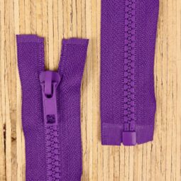Jacken Reißverschluss teilbar 60cm - dunkellila (Abverkauf)