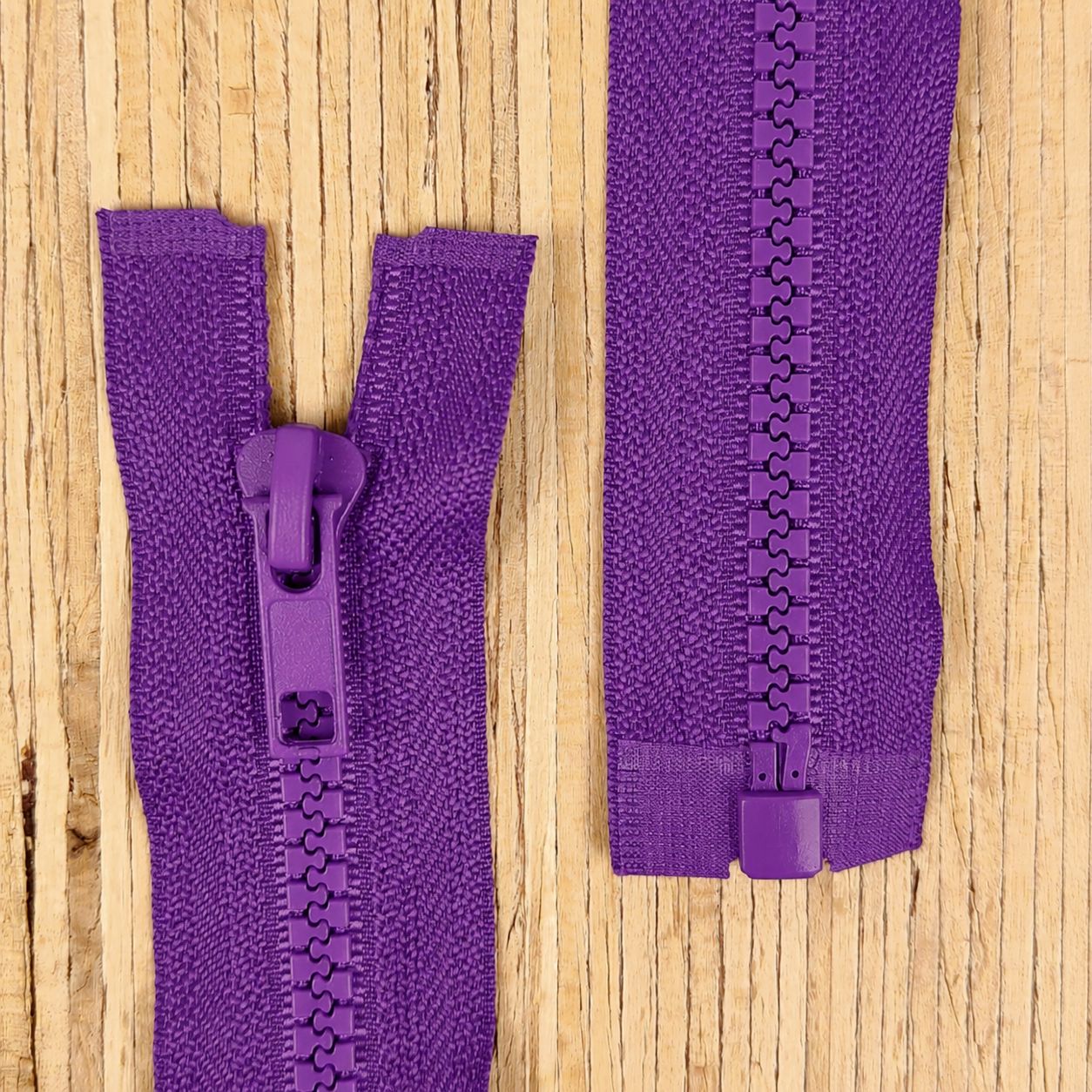 Jacken Reißverschluss teilbar 65cm - lila 170 – Bild 1