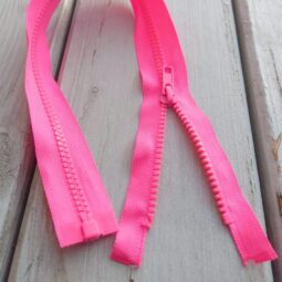 Jacken Reißverschluss teilbar 30cm - neonpink (Abverkauf)