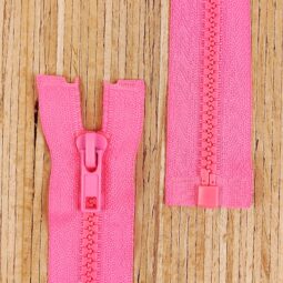 Jacken Reißverschluss teilbar 30cm - neonpink (Abverkauf)