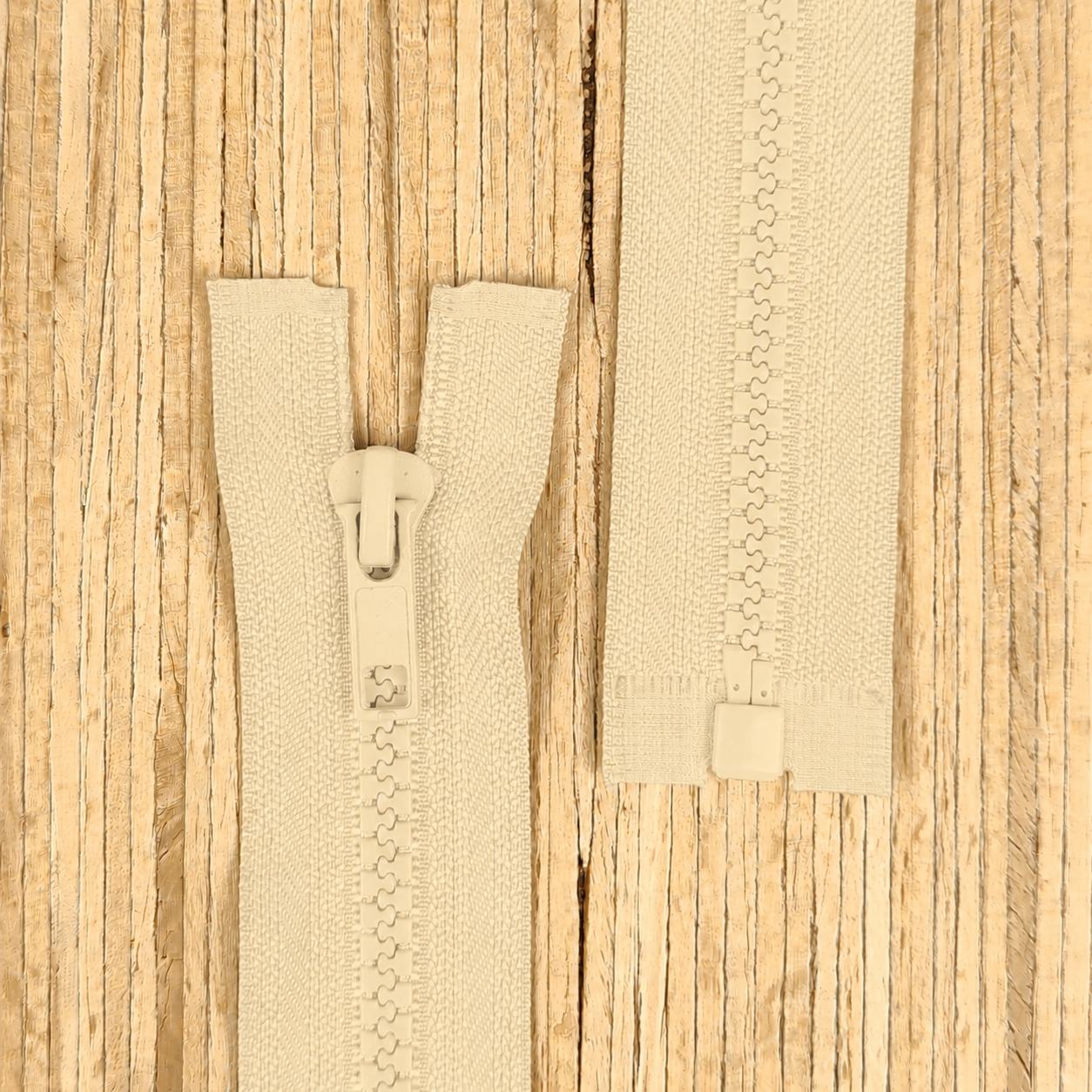 Jacken Reißverschluss teilbar 55cm - nude 291 – Bild 1