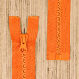 Jacken Reißverschluss teilbar 60cm - orange (Abverkauf)