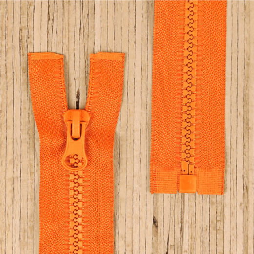 Jacken Reißverschluss teilbar 60cm - orange (Abverkauf)