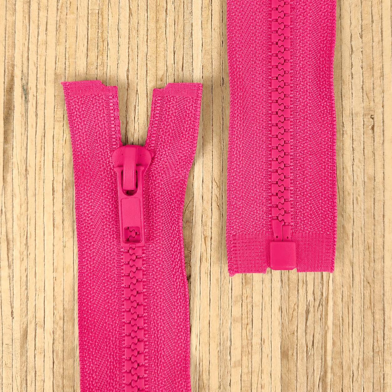 Jacken Reißverschluss teilbar 55cm - pink 145 – Bild 1
