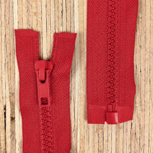 Jacken Reißverschluss teilbar 65cm - rot 148