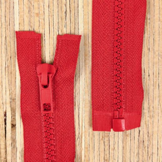 Jacken Reißverschluss teilbar 55cm - rot 148