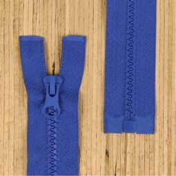 Jacken Reißverschluss teilbar 80cm - royalblau (Abverkauf)