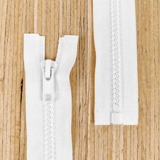 Jacken Reißverschluss teilbar 70cm - weiß 101