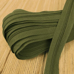 Spiralreißverschluss endlos 3mm (ohne Zipper) - dunkles khaki 327