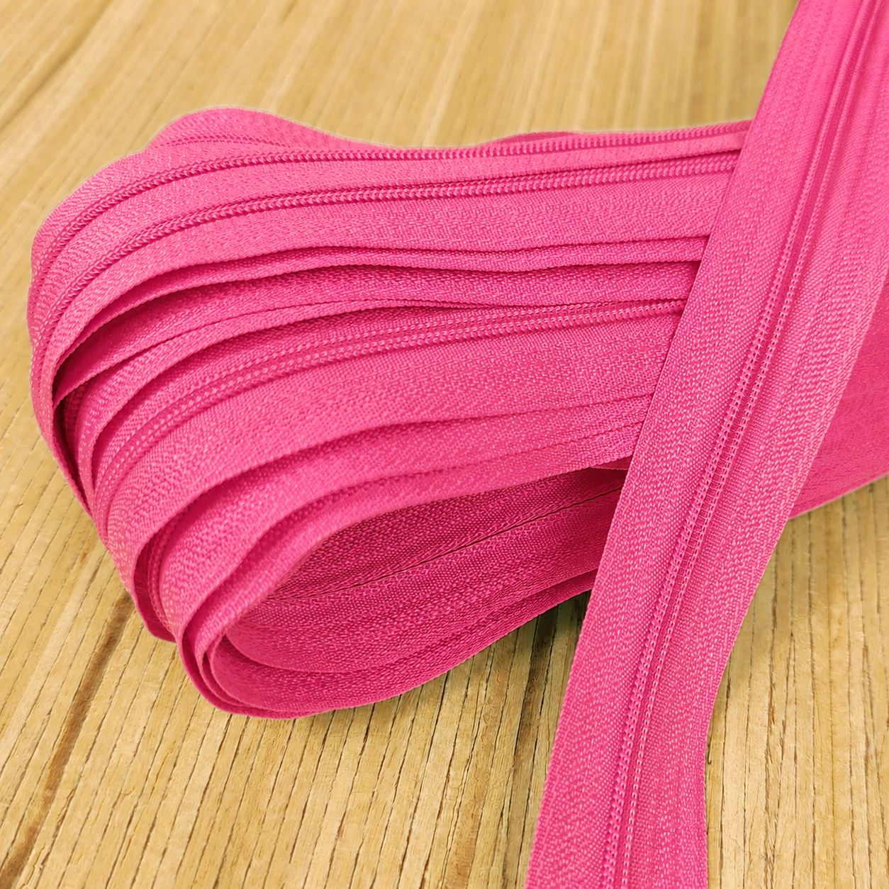Spiralreißverschluss endlos 3mm (ohne Zipper) - himbeerpink 146 – Bild 1