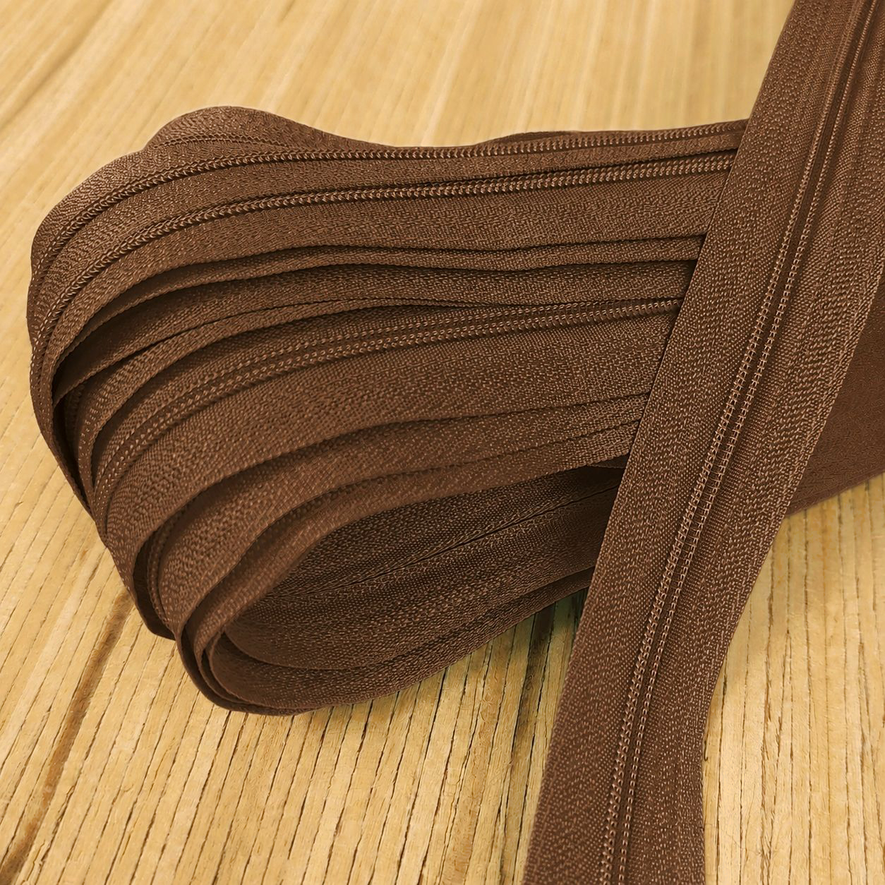 Spiralreißverschluss endlos 3mm (ohne Zipper) - kakao 299 – Bild 1
