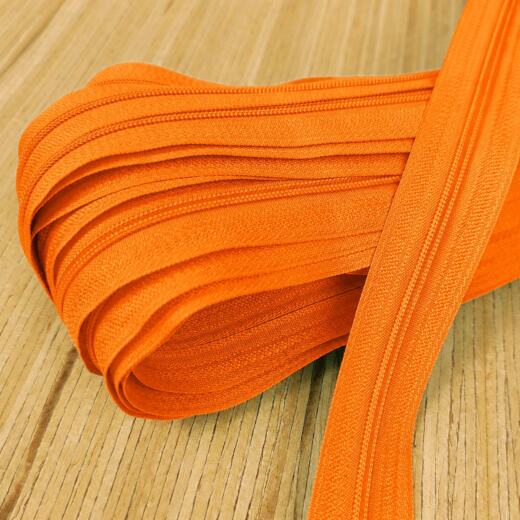 Spiralreißverschluss endlos 3mm (ohne Zipper) - orange 158
