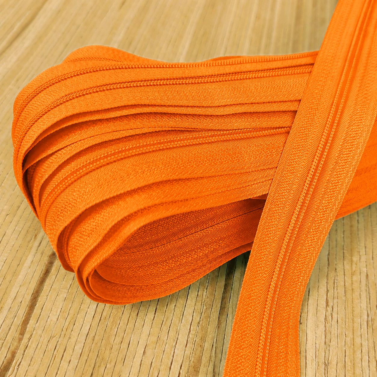 Spiralreißverschluss endlos 3mm (ohne Zipper) - orange 158 – Bild 1
