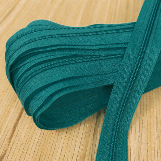 Spiralreißverschluss endlos 3mm (ohne Zipper) - petrol 275