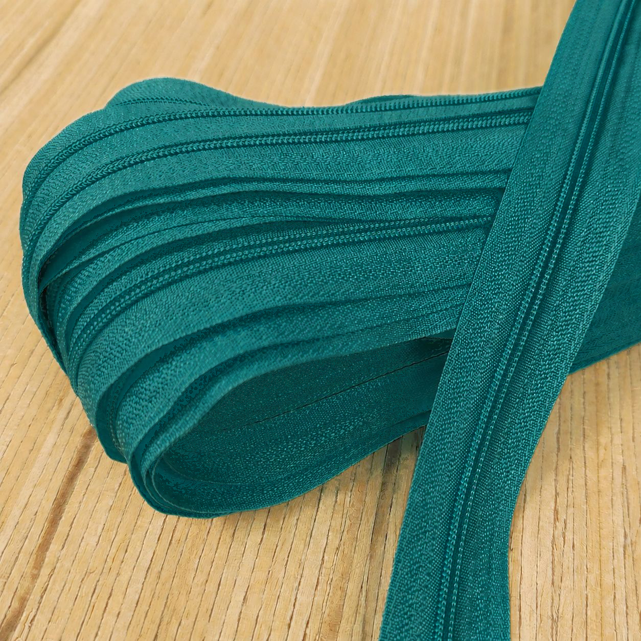 Spiralreißverschluss endlos 3mm (ohne Zipper) - petrol 275 – Bild 1