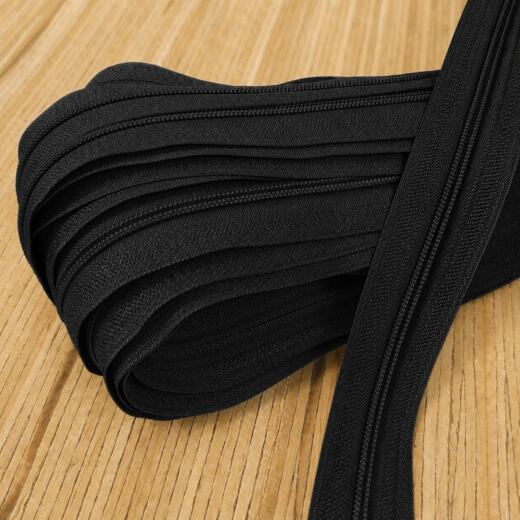 Spiralreißverschluss endlos 3mm (ohne Zipper) - schwarz 322